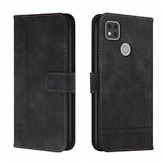 Funda de Cuero Cartera con Soporte Carcasa H01X para Xiaomi POCO C31 Negro