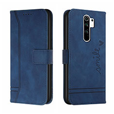 Funda de Cuero Cartera con Soporte Carcasa H01X para Xiaomi Poco M2 Azul