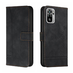 Funda de Cuero Cartera con Soporte Carcasa H01X para Xiaomi Poco M5S Negro