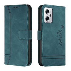 Funda de Cuero Cartera con Soporte Carcasa H01X para Xiaomi Poco X4 GT 5G Verde