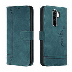 Funda de Cuero Cartera con Soporte Carcasa H01X para Xiaomi Redmi 9 Prime India Verde