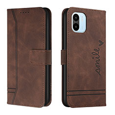 Funda de Cuero Cartera con Soporte Carcasa H01X para Xiaomi Redmi A2 Plus Marron