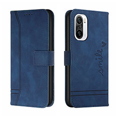 Funda de Cuero Cartera con Soporte Carcasa H01X para Xiaomi Redmi K40 5G Azul