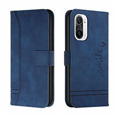 Funda de Cuero Cartera con Soporte Carcasa H01X para Xiaomi Redmi K40 Pro+ Plus 5G Azul