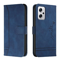 Funda de Cuero Cartera con Soporte Carcasa H01X para Xiaomi Redmi K50i 5G Azul