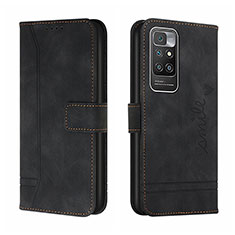 Funda de Cuero Cartera con Soporte Carcasa H01X para Xiaomi Redmi Note 11 4G (2021) Negro