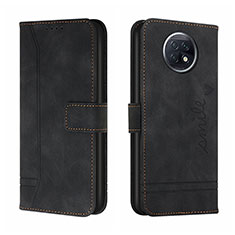 Funda de Cuero Cartera con Soporte Carcasa H01X para Xiaomi Redmi Note 9 5G Negro