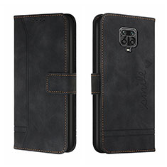 Funda de Cuero Cartera con Soporte Carcasa H01X para Xiaomi Redmi Note 9 Pro Max Negro