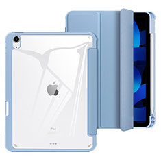 Funda de Cuero Cartera con Soporte Carcasa H02 para Apple iPad Air 5 10.9 (2022) Azul