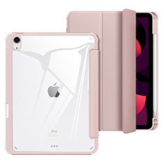 Funda de Cuero Cartera con Soporte Carcasa H02 para Apple iPad Air 5 10.9 (2022) Oro Rosa