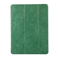 Funda de Cuero Cartera con Soporte Carcasa H02 para Apple iPad Mini 4 Verde