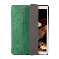 Funda de Cuero Cartera con Soporte Carcasa H02 para Apple New iPad 9.7 (2017) Verde