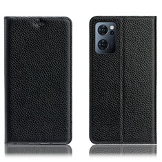 Funda de Cuero Cartera con Soporte Carcasa H02P para OnePlus Nord CE 2 5G Negro