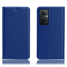 Funda de Cuero Cartera con Soporte Carcasa H02P para OnePlus Nord N20 5G Azul