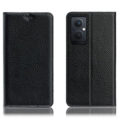 Funda de Cuero Cartera con Soporte Carcasa H02P para OnePlus Nord N20 5G Negro