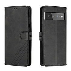 Funda de Cuero Cartera con Soporte Carcasa H02X para Google Pixel 6 5G Negro