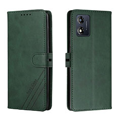 Funda de Cuero Cartera con Soporte Carcasa H02X para Motorola Moto E13 Verde