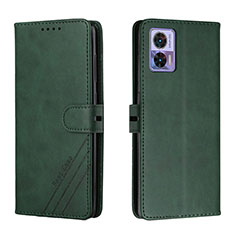 Funda de Cuero Cartera con Soporte Carcasa H02X para Motorola Moto Edge 30 Lite 5G Verde