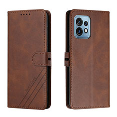 Funda de Cuero Cartera con Soporte Carcasa H02X para Motorola Moto Edge 40 Pro 5G Marron