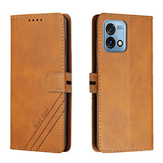 Funda de Cuero Cartera con Soporte Carcasa H02X para Motorola Moto G Stylus (2023) 4G Marron Claro