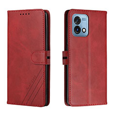 Funda de Cuero Cartera con Soporte Carcasa H02X para Motorola Moto G Stylus (2023) 4G Rojo