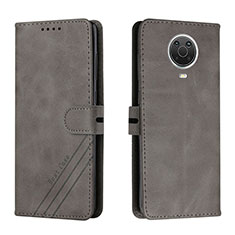 Funda de Cuero Cartera con Soporte Carcasa H02X para Nokia G10 Gris