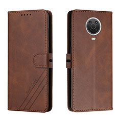 Funda de Cuero Cartera con Soporte Carcasa H02X para Nokia G10 Marron