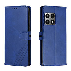 Funda de Cuero Cartera con Soporte Carcasa H02X para OnePlus 10 Pro 5G Azul