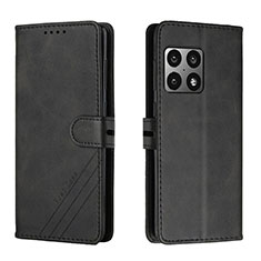 Funda de Cuero Cartera con Soporte Carcasa H02X para OnePlus 10 Pro 5G Negro