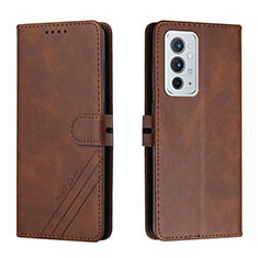 Funda de Cuero Cartera con Soporte Carcasa H02X para OnePlus 9RT 5G Marron