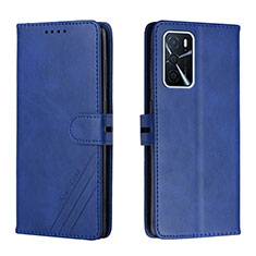 Funda de Cuero Cartera con Soporte Carcasa H02X para Oppo A53s 5G Azul