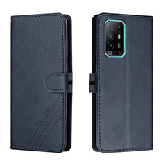 Funda de Cuero Cartera con Soporte Carcasa H02X para Oppo A94 5G Azul