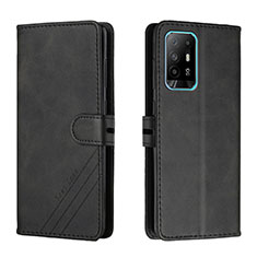 Funda de Cuero Cartera con Soporte Carcasa H02X para Oppo A94 5G Negro