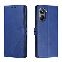 Funda de Cuero Cartera con Soporte Carcasa H02X para Realme 10 Pro 5G Azul