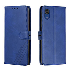 Funda de Cuero Cartera con Soporte Carcasa H02X para Samsung Galaxy A03 Core Azul