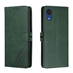 Funda de Cuero Cartera con Soporte Carcasa H02X para Samsung Galaxy A03 Core Verde