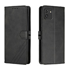 Funda de Cuero Cartera con Soporte Carcasa H02X para Samsung Galaxy A03 Negro