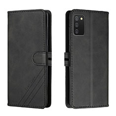 Funda de Cuero Cartera con Soporte Carcasa H02X para Samsung Galaxy A03s Negro