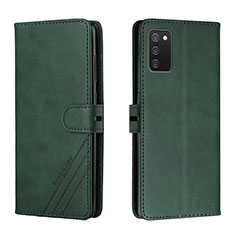 Funda de Cuero Cartera con Soporte Carcasa H02X para Samsung Galaxy A03s Verde