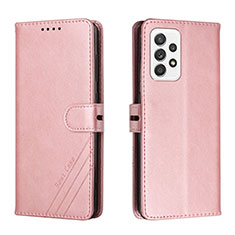 Funda de Cuero Cartera con Soporte Carcasa H02X para Samsung Galaxy A33 5G Oro Rosa