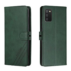 Funda de Cuero Cartera con Soporte Carcasa H02X para Samsung Galaxy F02S SM-E025F Verde