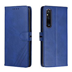 Funda de Cuero Cartera con Soporte Carcasa H02X para Sony Xperia 1 V Azul