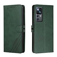 Funda de Cuero Cartera con Soporte Carcasa H02X para Xiaomi Mi 12T Pro 5G Verde