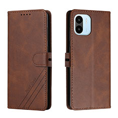 Funda de Cuero Cartera con Soporte Carcasa H02X para Xiaomi Poco C51 Marron