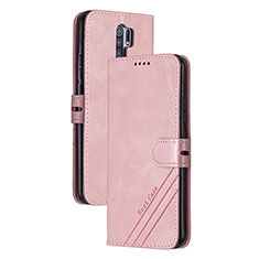 Funda de Cuero Cartera con Soporte Carcasa H02X para Xiaomi Poco M2 Oro Rosa