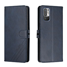 Funda de Cuero Cartera con Soporte Carcasa H02X para Xiaomi POCO M3 Pro 5G Azul