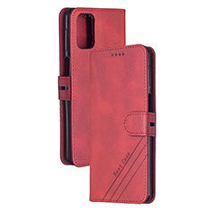 Funda de Cuero Cartera con Soporte Carcasa H02X para Xiaomi Poco M3 Rojo