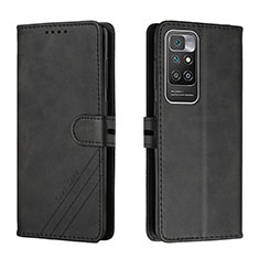 Funda de Cuero Cartera con Soporte Carcasa H02X para Xiaomi Redmi 10 (2022) Negro