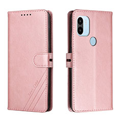 Funda de Cuero Cartera con Soporte Carcasa H02X para Xiaomi Redmi A1 Plus Oro Rosa