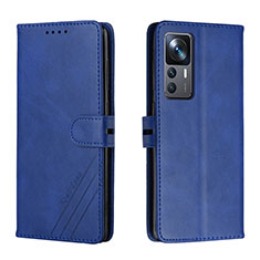 Funda de Cuero Cartera con Soporte Carcasa H02X para Xiaomi Redmi K50 Ultra 5G Azul